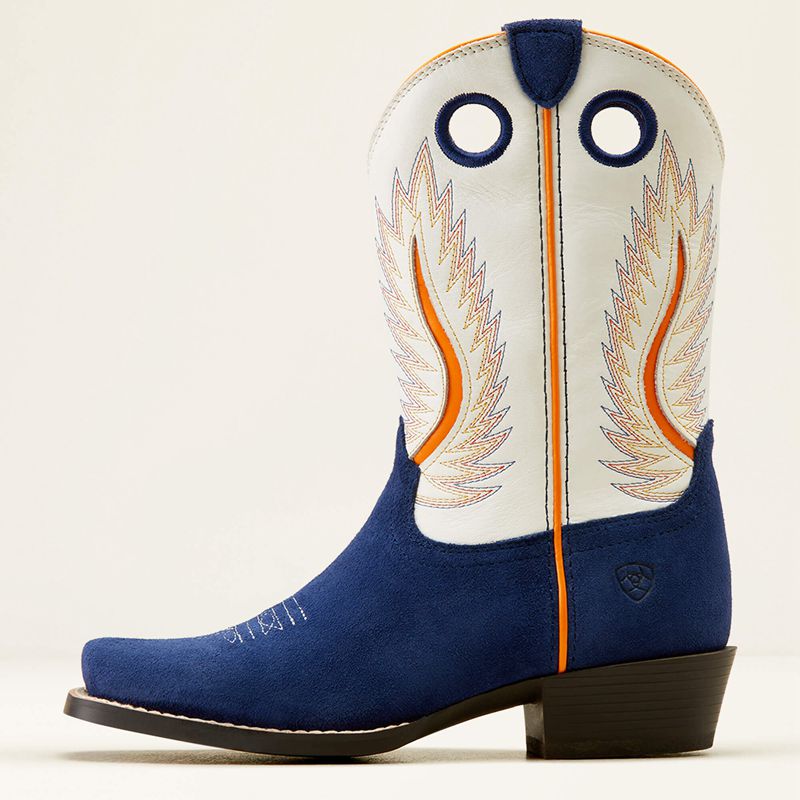 Ariat Bk Futurity Fort Worth Western Boot Bleu Enfant | ATO-21543573